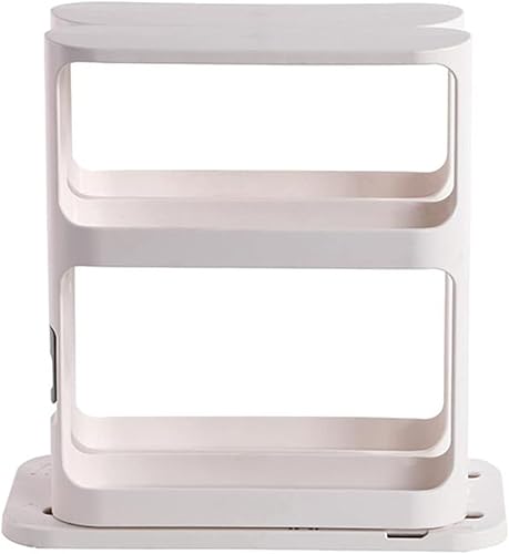 Miniatura 6 de Organizador giratorio para especias, dos estantes giratorios de 2 niveles para cocina, estante multifunción para almacenamiento de tarros de