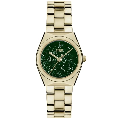 STORM AZALYN Gold Green : Montre élégante dorée avec cadran vert impérial
