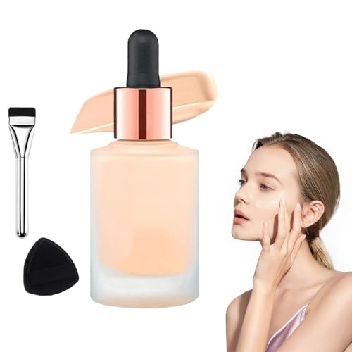 Aoa Satin Drops Foundation, Satin Drops Foundation, Ada Satin Drops Foundation, Satin Drops Foundation Color Correcting Moisturizer, Aoa Makeup Foundation Drops, Aoa Makeup (01, one size)