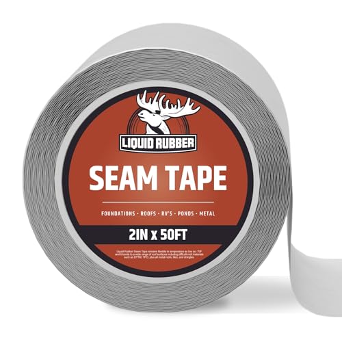 Liquid Rubber Waterproof Seam Tape, Multi-Surface Butyl Tape, 2 in x 50 Ft - Detailed View