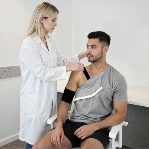 Shoulder Surgery Recovery Shirts Unisex Post Surgery Shirt Left and Right Side Snap Access Recovery T Shirt for Women Men3