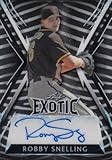 Baseball Trading Card 2023 Leaf Exotic Autograph #BA-RS1 Robby Snelling NM Near Mint Auto /7