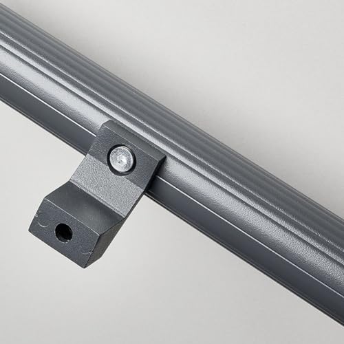 Barre d'appui pour escalier industriel en métal robuste et finitions soignées mates - 4