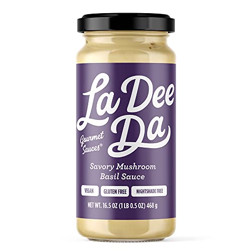 La Dee Da Gourmet Pasta Sauce - Variety Pack - Vegan, All Natural, Gluten Free, Plant Based, Low Carb, Low Sodium, No Sugar Added - 17 Oz Each (4-Pack) #TOP3