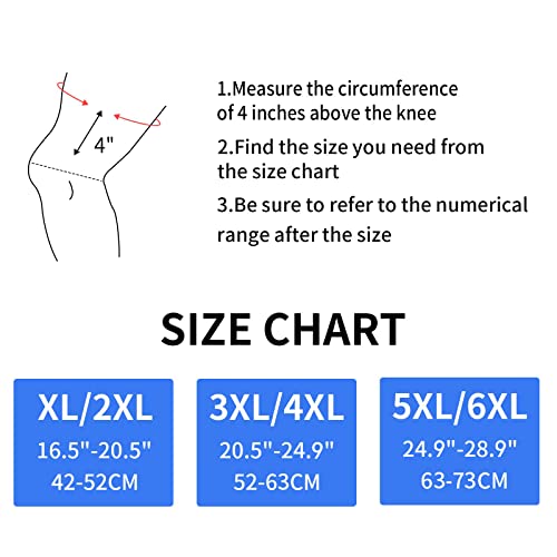 Plus Size Knee Brace For Women & Men Hinged Knee Brace With Side Stabilizers Adjustable Open Patella Knee Brace For Arthritis Pain And Support,Meniscus Tear,Acl,Mcl,Injury Recovery,Pain Relief,Rodilleras Para Dolor De Rodillas(Xl/2Xl) #TOP1