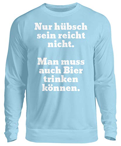 Pull bière bleu XL unisexe idéal pour vos soirées apéro entre amis