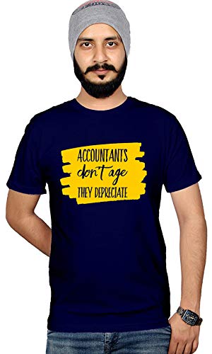 Workshop Graphic Printed T-Shirt for Men & Women | CA T-Shirt Funny Quotes Accountants Don?T Age They DEPRECIATE Best Gift for Accountant tees