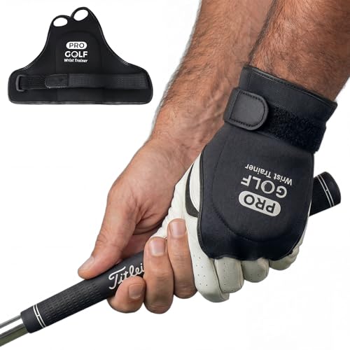 Golf Wrist Brace Golf Wrist Training Aid for Hinge Trainer Golf Swing Trainer - Correct Position & Develop Muscle Memory Reduce Slices Hooks for Chipping Hitting - Training Equipment for Beginners
