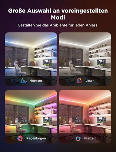 Image of Govee 16.4ft COB LED Strip Light Pro, RGBICW Light with Warm White, WiFi (Pack of 2)