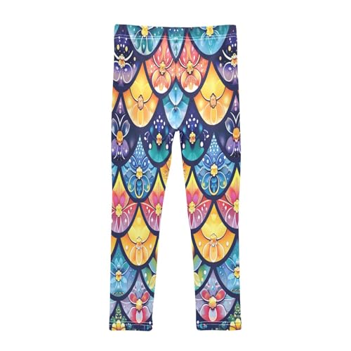 Toddler Girls Leggings Printed Yoga Pants Leggings Many Flower Bohemia for Kids2