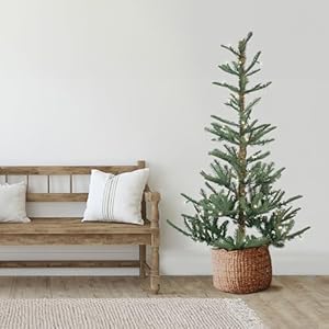 Real Touch Pre Lit Nordmann Fir Artificial Christmas Tree 75 Warm Clear LED Lights