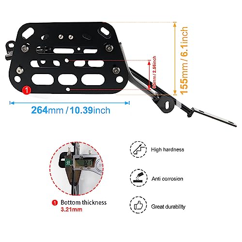 Xitomer Motorcycle Saddlebag Racks Compatible with Africa Twin CRF1100L 2020-2023 Aluminum Alloy Luggage Pannier Racks