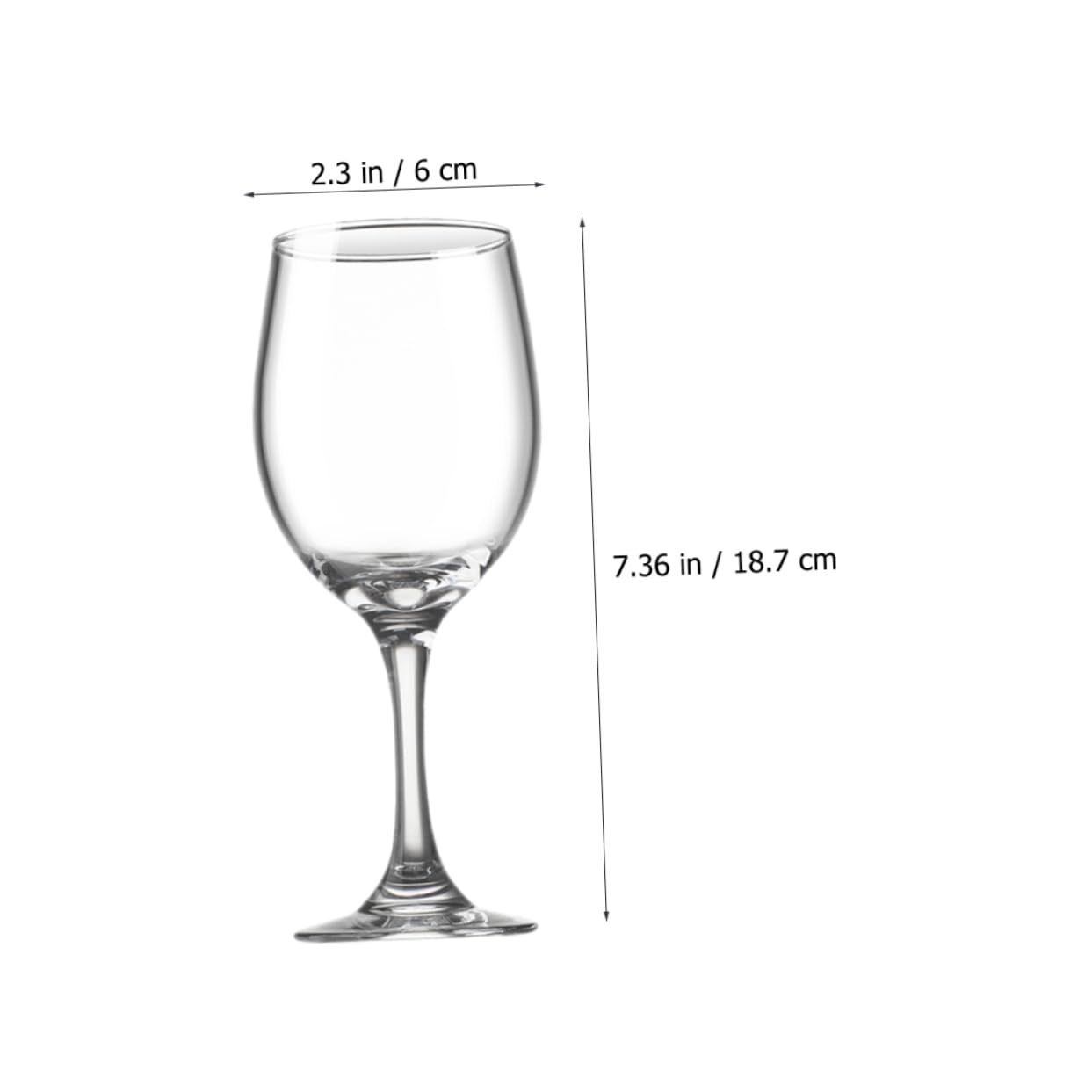 PRETYZOOM Copas de Vino de Cristal 6 Piezas 5ml para Uso Doméstico | Juego de Vidrio, Forma Elegante y Distintiva, Acabado Artesanal, para Bar y Celebraciones