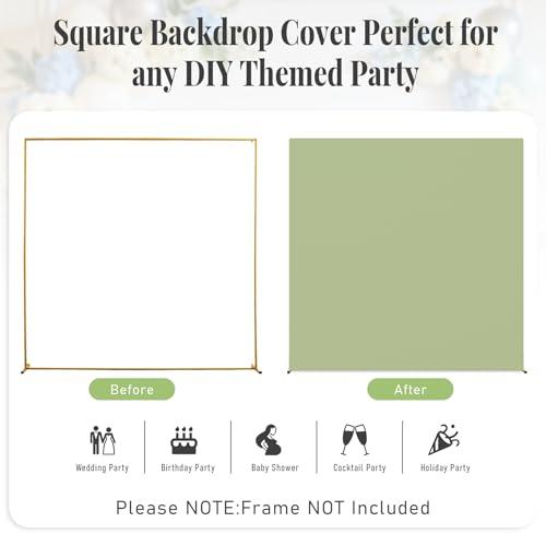 Funda Cuadrada Verde Salvia para Arco 6.6x4 FT miniatura 5