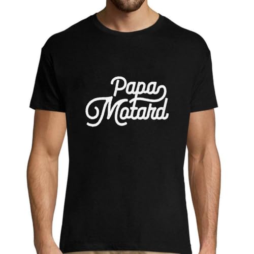 T-shirt homme papa motard confortable cadeau original rigolo