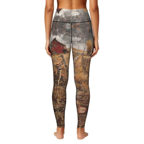 Pantalones de entrenamiento elásticos para mujer con bolsillos activos 4