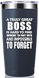 A Truly Great boss is Hard to Find 20 OZ Tumbler.Bosses Day Gifts.Leaving Moving Appreciation Retirement Birthday Christmas Gifts for Women Men Manager Director Boss,Boss Lady Mug(Navy Blue)