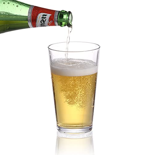 Smart Egg Beer Glasses Cup Set Of 6, Drinking Glasses Set 16 Ounce For Home, Kitchen Restaurants, Bars, Parties, Highball Cocktail Mixing Glass For Water, Juice, Beer, Wine, And Cocktails #TOP5