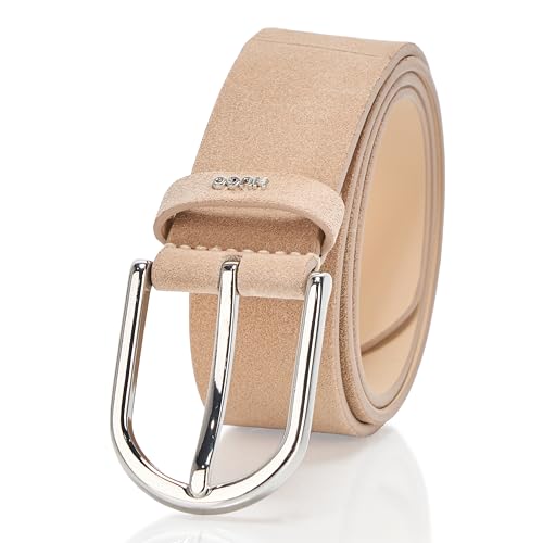 HUGO Men's Buckle Suede Belt