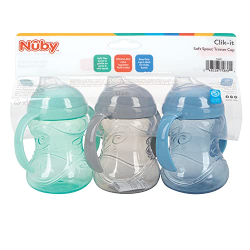 Nuby 75837CS3-24 Clik-It Soft Spout No-Spill Training Sippy Cup thumb #6