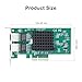 10Gtek 10/100/1000Mbps Gigabit Ethernet Converged Network Adapter (NIC) with Intel 82576 Chip, Ethernet PCI Express Network Card, Dual RJ45 Copper Ports, PCI Express 2.0 X4, Compare to Intel E1G42ET