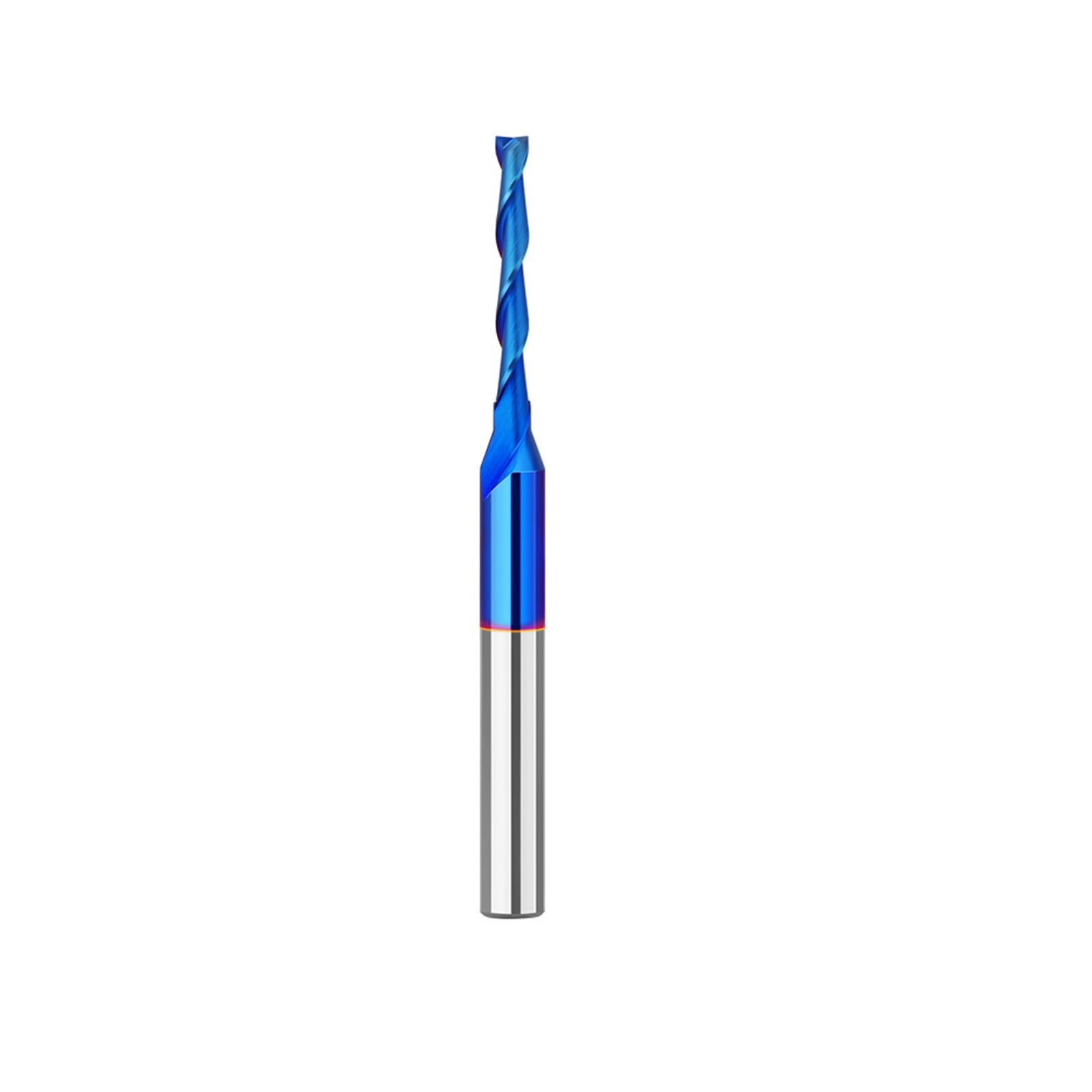 MACHSWON Straight Two Flute Router Cutter 1/4 Inch Shank,3mm Cut Diameter & 25.4mm Cut Length,Tungsten Carbide Tipped,Milling Cutter Straight Router Bit Solid Caribide Bit UP CUP
