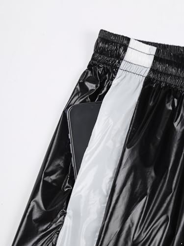 iiniim Mens Wet Look Shiny Board Shorts Swim Trunks Beachwear Drawstring Boxer Shorts Loungewear4