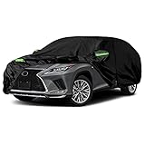 Waterproof Car Covers Replace for 2008-2025 Lexus RX350 RX450H RX500H, 6 Layers All Weather Custom-fit Car Covers with Zipper Door & Windproof Bands for Snow Rain Dust Hail Protection (RX)