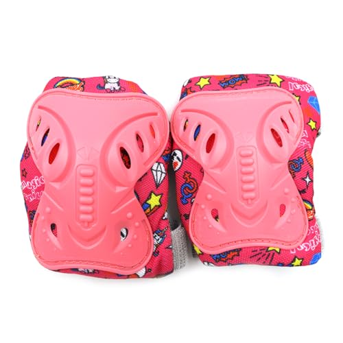Ieron 6Pcs Bike Sports Protective Gear Set, Skating Protective Gear Kit Knee Pads Elbow Pads Wrist Guards - Image 4