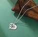 Imagen de EUEAVAN Collar con corazón y nota musical para mujer Colgante con clave de violín y piano Joyería para artistas y músicos Regalo para conciertos Músicos Profesores Compañeros de clase