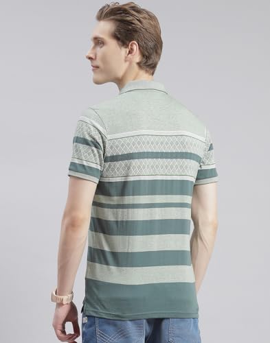 Image of Monte Carlo Striped Men T-Shirt(223060228)
