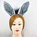 Diadema de Oreja de Burro Accesorio Disfraces de Animales para Niños (Gris)