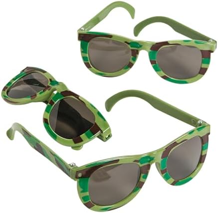 Fun Express Camouflage Army Sunglasses - 12 Pieces image 2