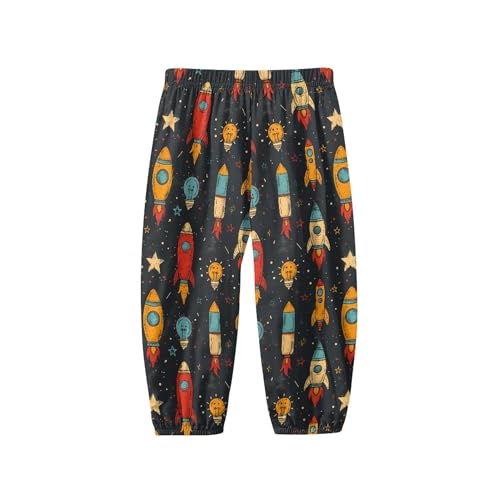 Image of Unisex Little Kids Yoga Trousers Bohemian Beach Pants Baggy Harem Activewear for Boys and Girls Age 3-10