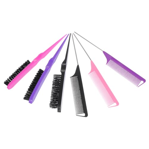 PLAFOPE 3 juegos Peines de Inoxidable para Teñir Cabello Cepillos Antiestáticos Duraderos para Salón y Doméstico Herramientas Prácticas para Peinados y Coloración Profesional
