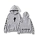 Produktbild Siskey Billie Eilish Printed Casual Pullover Hoodie Sweatershirt for Music Fans,Billie Eilish Logo Kapuzenpullover,Unisex Billie Eilish Hoodie Pullover Fashion Long Sleeve Sweatshirt-Grey2,L