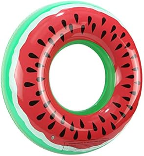 Kids Inflatable Watermelon Rubber Ring Pool Float Toys Summer Swimming Pool Ring Fun Water Sports Outdoor Beach Pool Party Toys Swim Rings for Adults Boys Girls