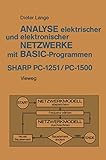 sharp pc817 arduino  Analyse elektrischer und elektronischer Netzwerke mit Basic-Programmen (Sharp Pc 1251 und Pc 1500)