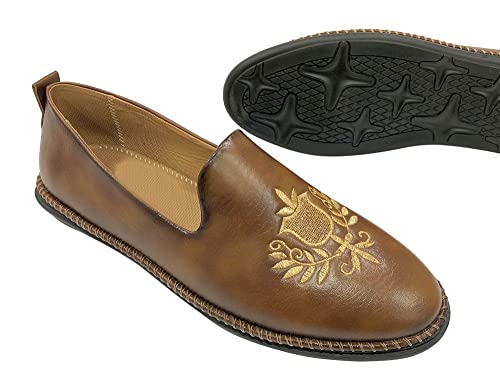Image of Punjabi Mojaris Mens Shoes Cream Wedding for Groom,Traditional Indian Footwear Ethnic Peshawari Slippers