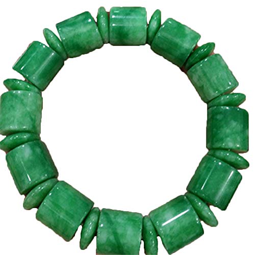 Jade birman naturel bracelet perles barils grade A pour remplacer les bijoux synthétiques ternes