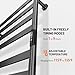 Paraheeter Wall Mounted & Freestanding Heated Towel Rack for Bathrooms. Electric Towel Warmer Rack Heater, Stainless Steel Black.