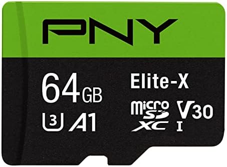 PNY 64GB Elite-X Class 10 U3 V30 microSDXC Flash Memory Card