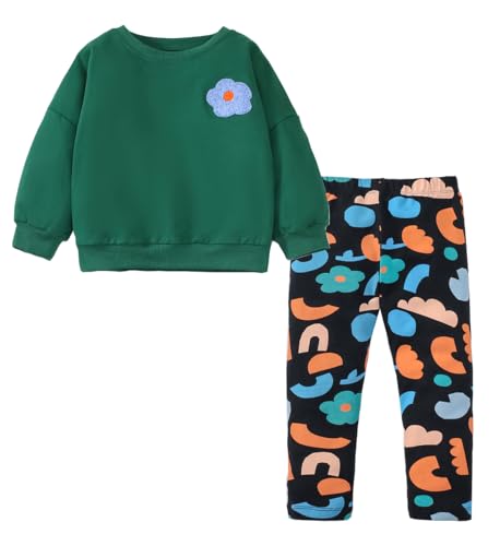 Image of Urtrend Little Girls' Kids 2 Pieces Long Sleeve Top Pants Leggings Clothes Set Outfits