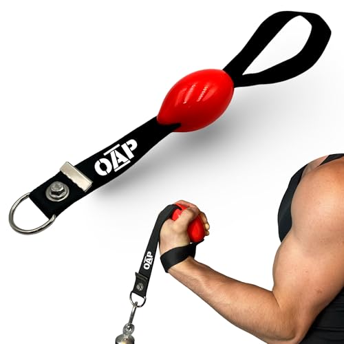 OAP Pronator Egg - Pelota de entrenamiento de manos y antebrazos, 100% fabricado en Alemania, pelota de muñeca, compatible con cable de tracción, bandas de resistencia, pasador de carga, para gimnasio