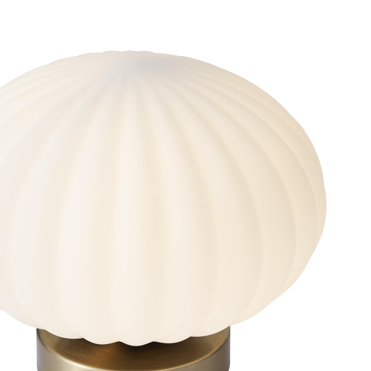 Qazqa lámpara de mesa con vidrio latón 19.5 cm Mochi
