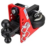 Shocker HD 20K Air Hitch with Black Combo 2' & 2-5/16' Balls, Fits 2' Hitch - 20,000 lbs