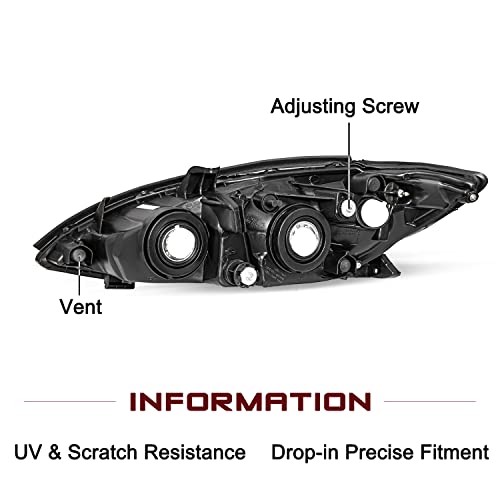 Image of JSBOYAT Headlight Assembly Fits for 2002 2003 2004 Toyota Camry SE /LE /XLE