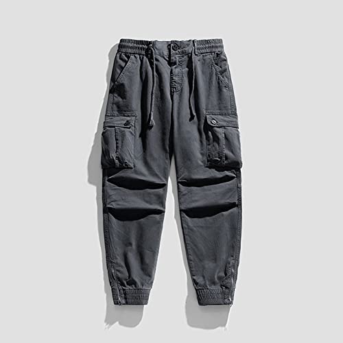 Cargo Pants for Men with Pockets Slim Fit Work Boys Jogger Pants Trousers4