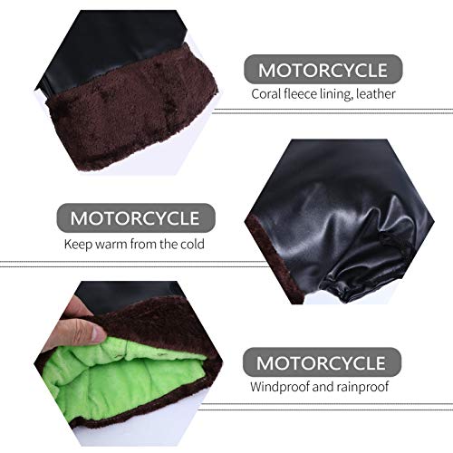 Vicasky luvas de guidão para motocicleta moto moto neve luvas guidão à prova de vento capas para gui