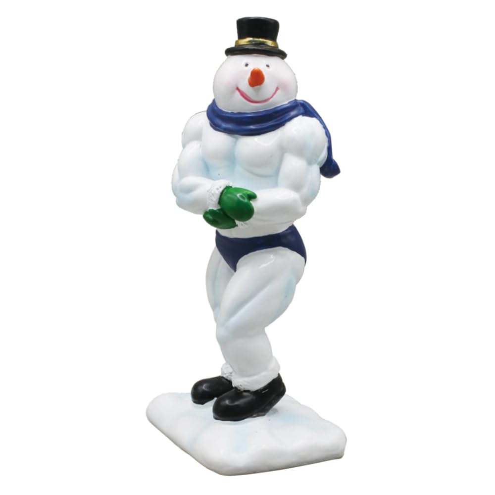 雪だるま Amazon.co.jp: クリスマス マッチョスノーマン 11cm (サイド